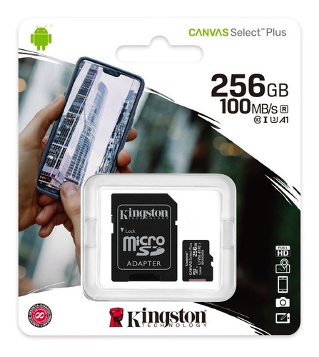 MICRO SD KINGSTON 256GB CLASS 10 CANVAS 
