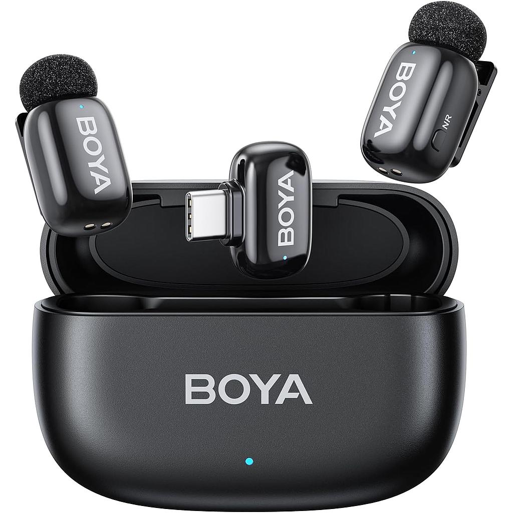 BOYA MINI 2 MICROFONO DOBLE INALAMBRICO TIPO C CON ESTUCHE
