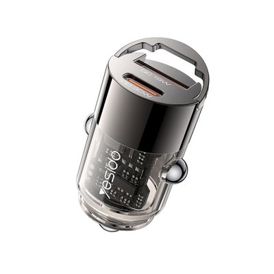 ADAPTADOR VEHICULAR YESIDO DOS PUERTOS Y68 30W