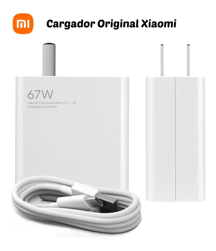 XIAOMI CARGADOR TIPO C ORIGINAL 67W 