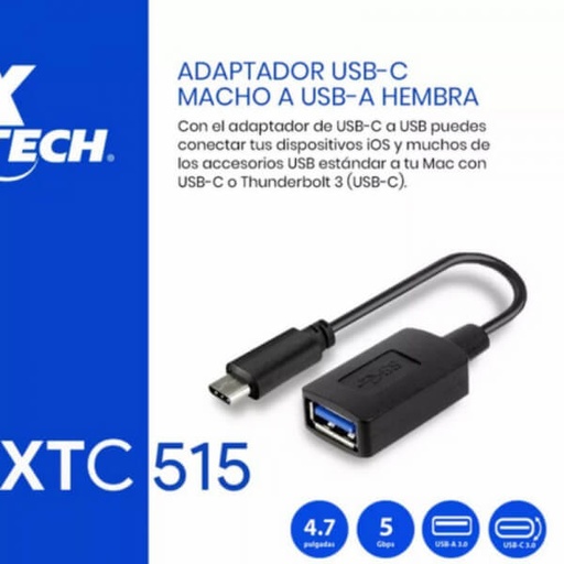 [XTC515] ADAPTADOR TIPO C A USB XTC-515