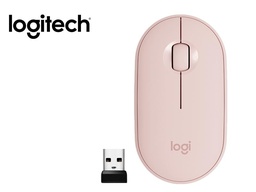 MOUSE INALAMBRICO LOGITECH M350 PEBBLE ROSA 