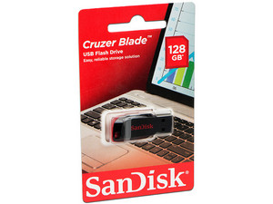 MEMORY FLASH SANDISK 128GB CRUZER BLADE
