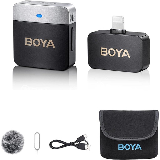 [BY-M1V5] BOYA MICROFONO INDIVIDUAL INALAMBRICO LIGHTNING BY-M1V5