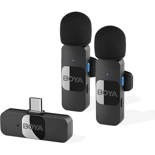 [BY-V20] BOYA MICROFONO DOBLE INALAMBRICO TIPO C BY-V20