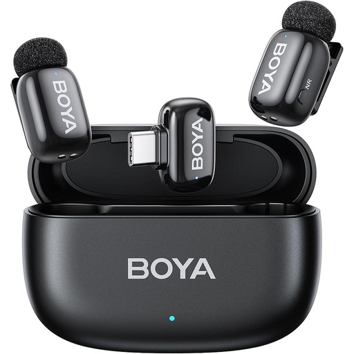 BOYA MINI 2 MICROFONO DOBLE INALAMBRICO TIPO C CON ESTUCHE
