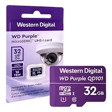 MICRO SD 32GB WD SURVEILLANCE CLASE 10