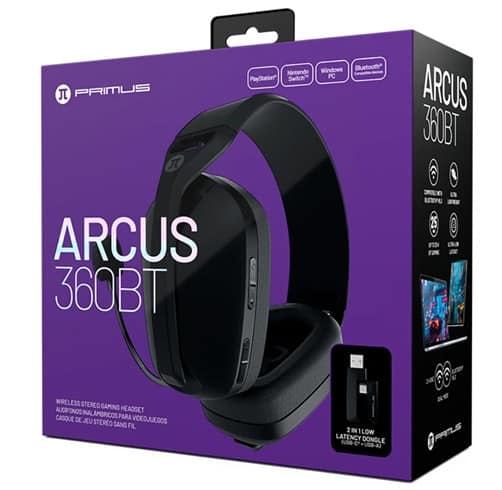 [PBH360BK] PRIMUS AUDIFONOS INALAMBRICOS GAMING ARCUS360BT